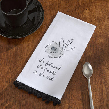 She Believed She Could Decorative Dishtowels - Set of 6 Park Designs - The Fox Decor